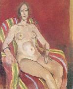 Henri Matisse Nude in an Armchair (mk35) oil on canvas